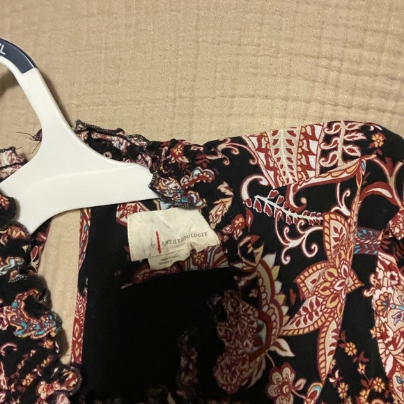 Anthropologie Long-sleeved Midi Dress Women’s Size Large - Paisley design - Picture 4 of 4
